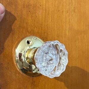 Vintage NIB Gatehouse Glass Door Knob Set